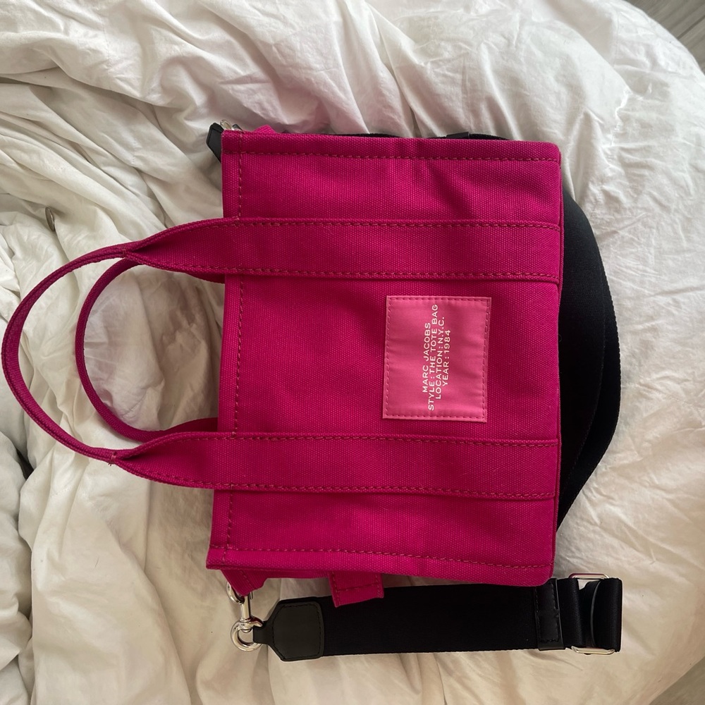 Marc Jacobs Fuchsia Canvas Tote - Picture 9 of 14